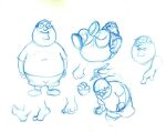This was a test sketch for Fox Studios to work on The Family Guy series.
